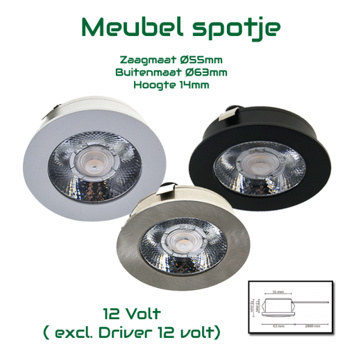 Led Meubelspots-12V