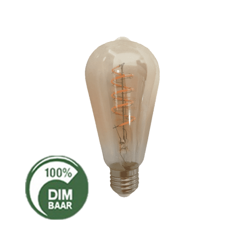Led Lamp Filament 4W 2200K Edison AMBER-DIM - 6507-sll-bu-fila-a606a-pear