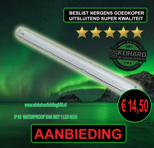 Led TL Armatuur Waterproof 22W 1.5m incl 1 BUIS - 7768-sll-tl-tri-1 x t8-150