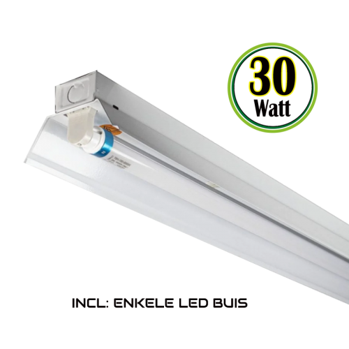 LED TL REFLECTOR IP40 160LM 1.5M INCL 1 BUIS - 7778-reflector-1 x t8-150cm