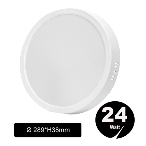 Led Panel Rond 24 watt Opbouw IP20 - 5166-sll-pan opbouw 24w