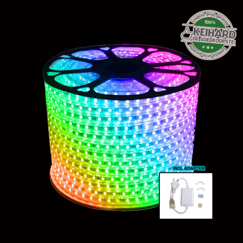 LED Strip 5050 IP65 waterproof 220Volt RGB - 8124-sll-strip-220volt rgb waterproof