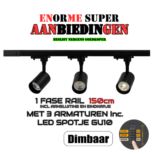 8657-1.5m spots gu10 130mm 