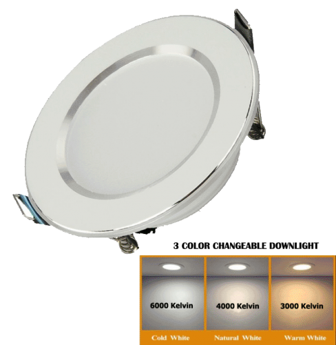 Led-Downlight 3 Color Ø90 10W - 3015-sll-down 3 co