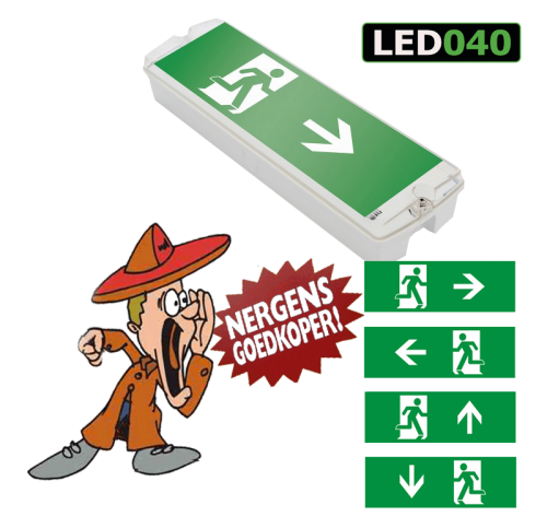 9391-sll-nood-sll-3watt incl pictogram 