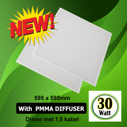 Led Panel 30 Watt 595 x 595 mm 6000K Economic - 5013-sll-pan-30w-eco site-lit