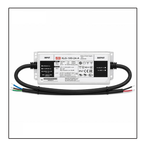 LED-MEANWELL DRIVER 100W-24V-IP65 - 8522-sll-meanwell- elg-24-ip65