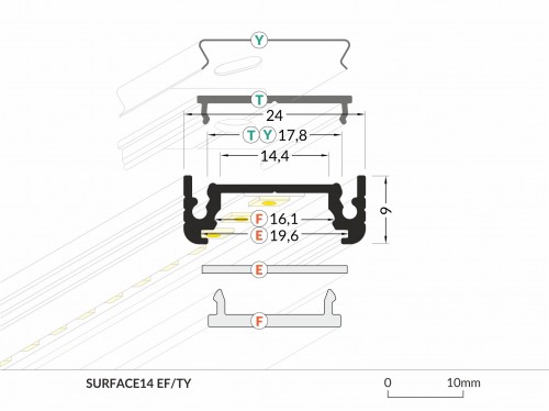 8291-sll-strip-alu-2 meter wit 