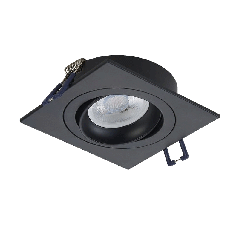 Led Spotlight  Zwart 5Watt gu10 COMPLEET-dim - 5553-sll-led spotjes compleet zwart