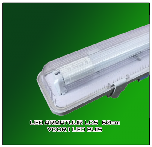 LED TL ARMATUUR T8 WATERPROOF 60CM ENKEL - 7766-sll-tl-arm-waterproof 60cm enkel