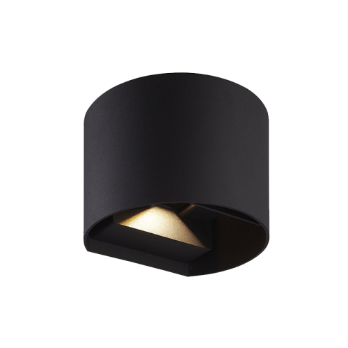 WANDLAMP THEBE ROND ZWART 6W DIMBAAR - 9654-sll-wandlamp-dim