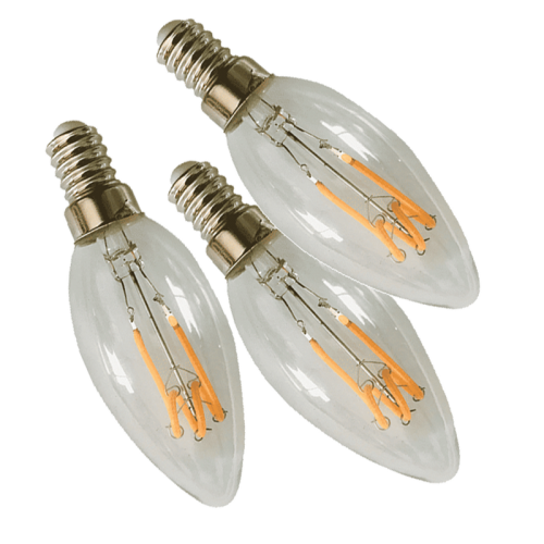 LED FILAMENT E14 KAARS DIMBAAR CLEAR 1.6W - 6502-sll-bu-fila-g452-round