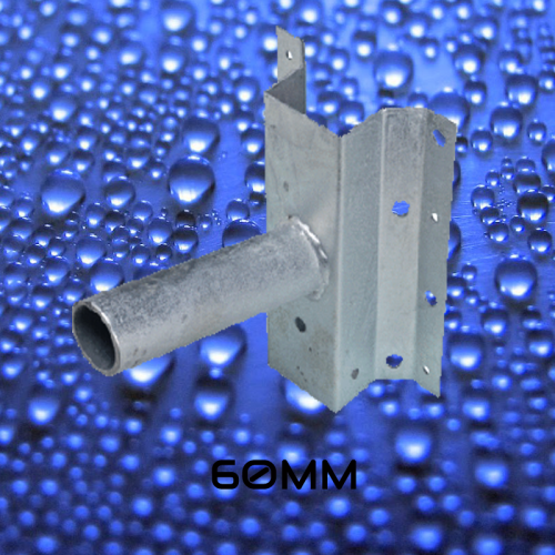 MUURSTEUN Ø60mm | Gegalvaniseerd staal - 7227-muursteun Ø60mm | gegalva