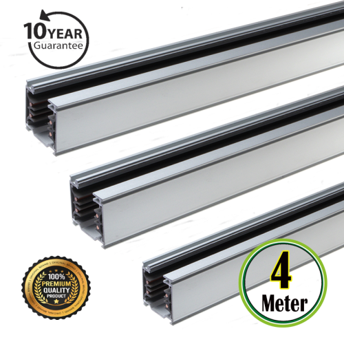 SLL-Tracklight Rail 3 Fase 4 Meter-Wit 4 Wire - 7428-ssw400-wit
