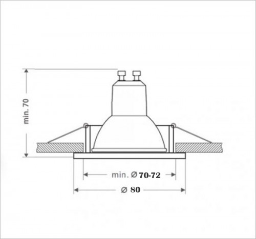 6356-led spotlight 3 watt gu10 