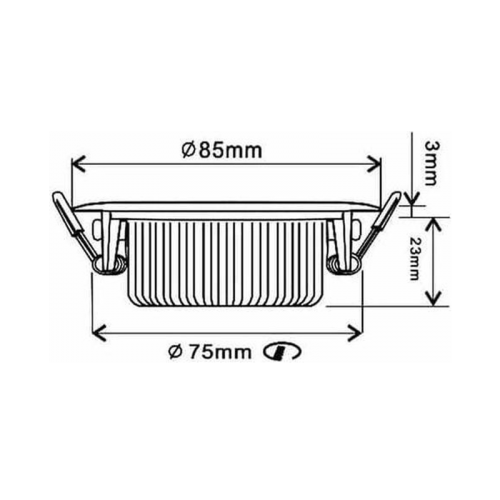 6356-led spotlight 3 watt gu10 