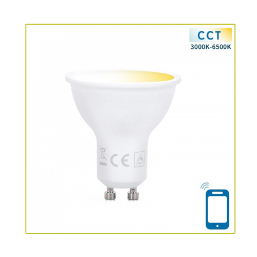 GU10 Led Spot 5W CCT (3000K-6500K) Wifi - 6309-sll-3000-6500k-cct wifi