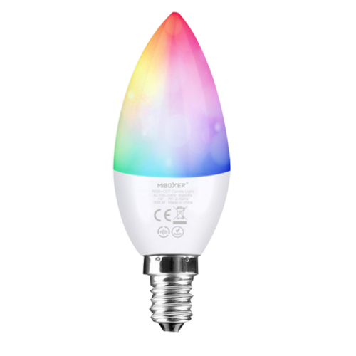 MI-LIGHT LED LAMP E14 4W RGB+CCT - 6510-swinckels-milight-4w rgb-cct