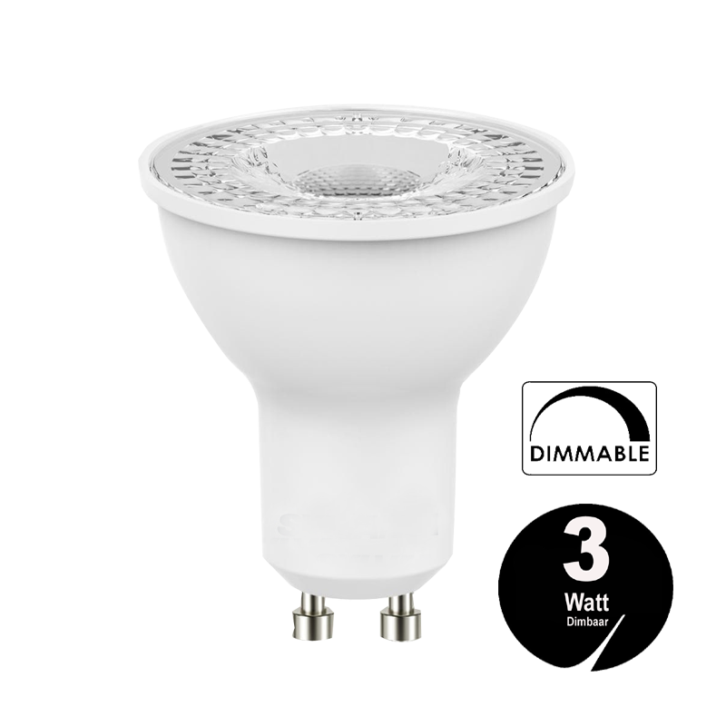 impliciet Blij Opsommen LED SPOTLIGHT INBOUW 3 WATT GU10 SUPER DIMBAAR | winkelverlichting040