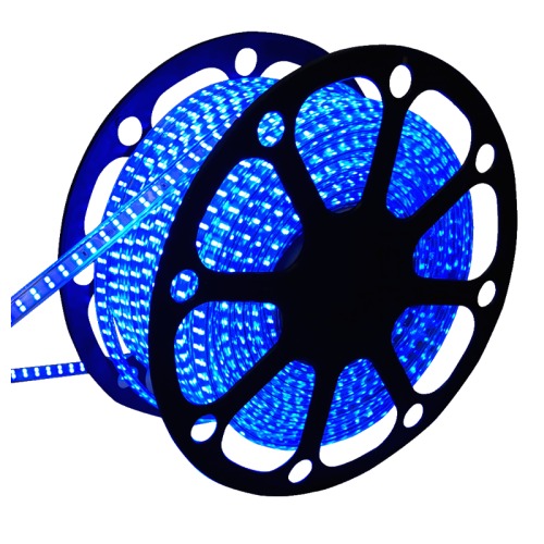LED Strip  5050 IP65 Waterproof 220VOLT 50 meter BLAUW - 8134-sll-strip-5050-220volt 50m blauw