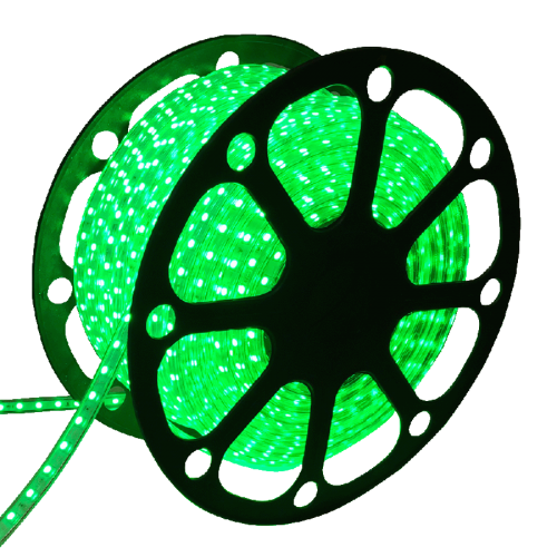 LED Strip  5050 IP65 Waterproof 220VOLT 50 meter GROEN - 8133-sll-strip-5050-220volt 50m groen