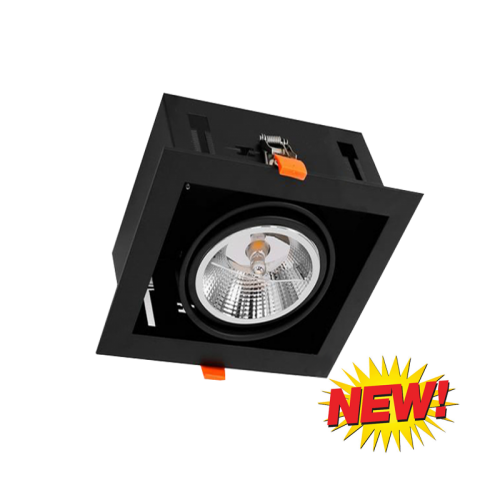 LED AR111 INBOUW MET GU10 FITTING-COMPLEET - 6485-sll-inbouw-vierkant-1