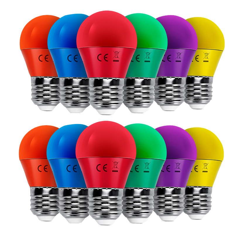 dwaas Luidruchtig onderpand Led Lamp E27-E14 gekleurd | winkelverlichting040