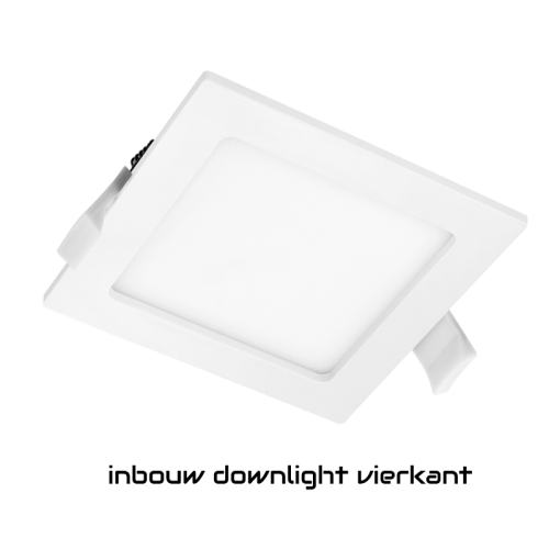 Led Panel Vierkant Inbouw 6 W Ø95-Ø120-120mm - 5115-sll-pan-vierkant-Ø95mm 292119