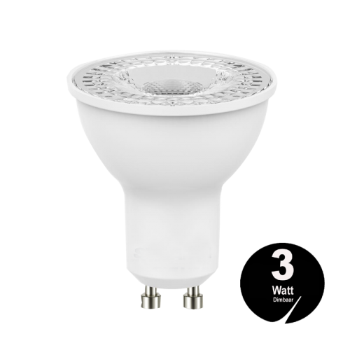 LED SPOTLIGHT INBOUW 3 WATT GU10 NIET DIMBAAR - 6343-sll-gu10 niet dimbaar