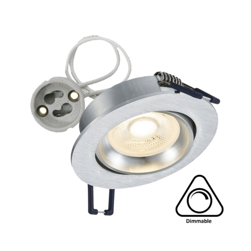 LED SPOTLIGHT 5 WATT GU10 Zaagmaat Ø68 Silver - 6355-sll-inb-comp-rvs