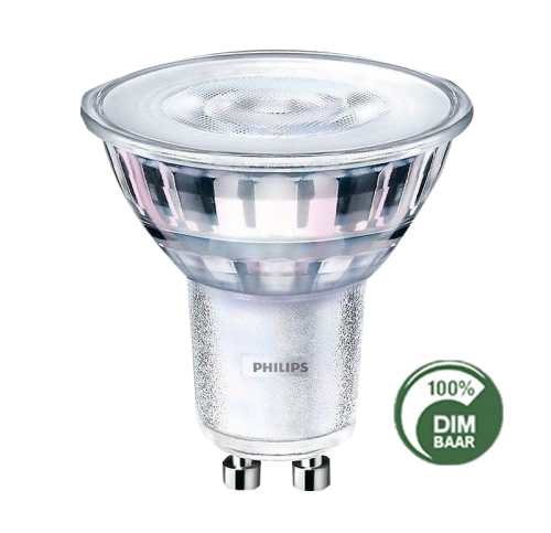 LEDSPOT GLAS 5.5W-50W GU10 827 36D DIMBAAR - 6295-led spot philips dimbaar