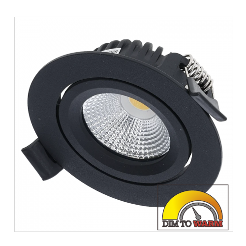 Led inbouwspot compleet 5W Dimbaar Zwart - 8252-swinckels-5w-dim2warm -zwart