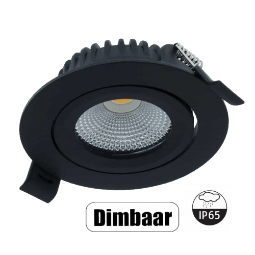 Led inbouwspot compleet 5W Dimbaar Zwart - 8252-swinckels-5w-dim -zwart