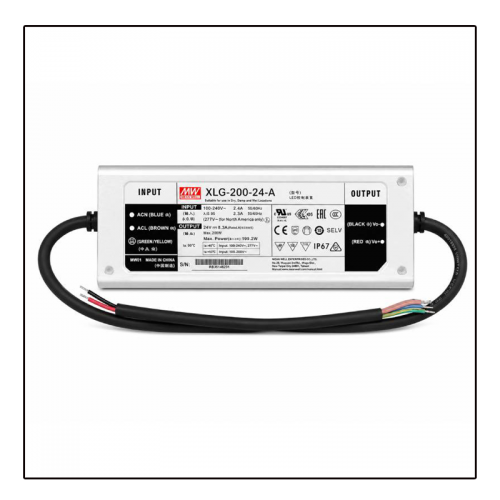 24V DRIVER | MEANWELL | IP65 | 200W - 8530-elg-200-24a-3y