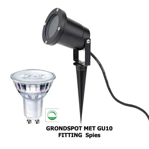 Led Eindhoven Grondspot spies incl led spotje 7.5W - 9425-sll-grondspies incl spotje
