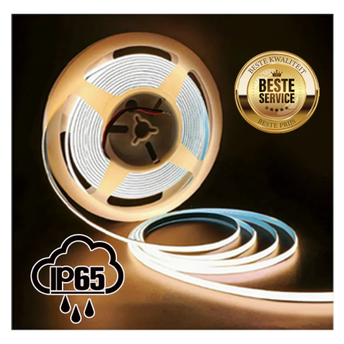 COB LEDSTRIP | 24V | IP65 | 5M | 10W/M - 9151-cob-8mm-strip-24v-10w