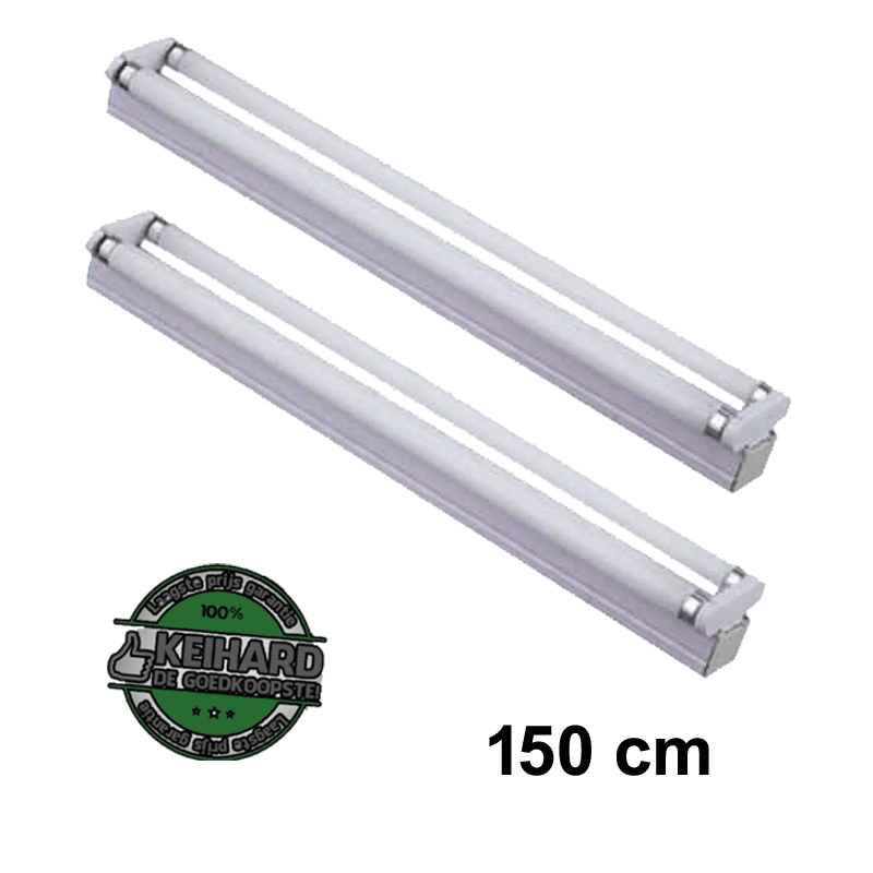 LED TL ARMATUUR T8 30W COMPLEET 1500MM 160 LUMEN - 7813-sll-tl-2 x 30w-arm-t8-1500mm