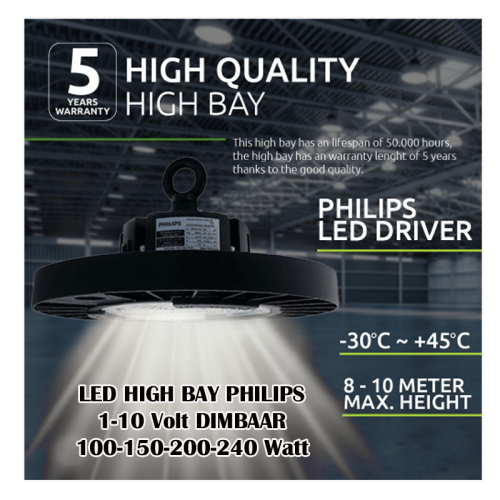 LED HIGH BAY 100 Watt New Model - 7680-swinck-ue-100