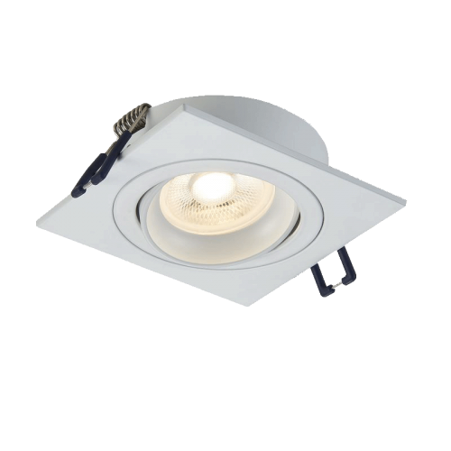 LED SPOTLIGHT 5 WATT GU10- wit VIERKANT - 5562-sll-led spot vierkant wit Ø80mm