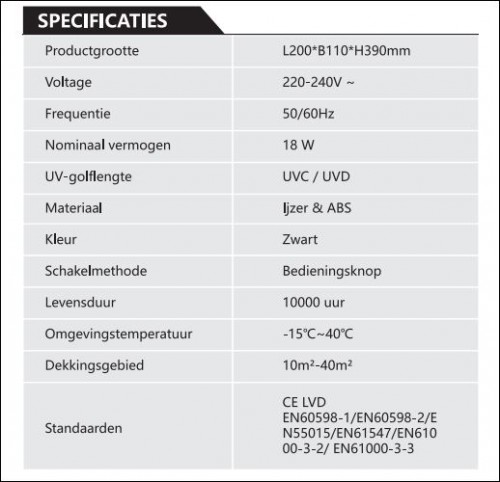 9711-uvc-lamp 18 watt 