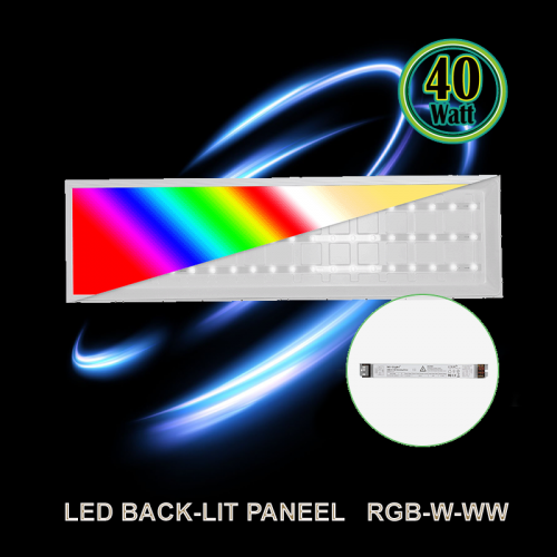 Led Backlight 40 Watt  295 x 1195mm  RGB-W - 5027-sll-pan-backlight rgbw-cct