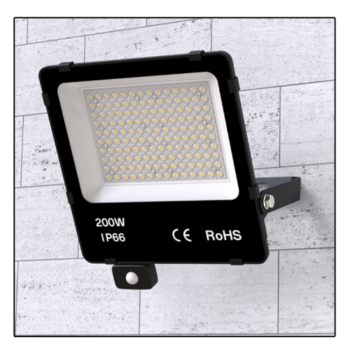 LED BREEDSTRALER MET SENSOR 120° IP65 200W - 7014-sll-breedstraler 200w sensor