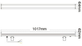8759-sll  wallwasher light 48 watt 