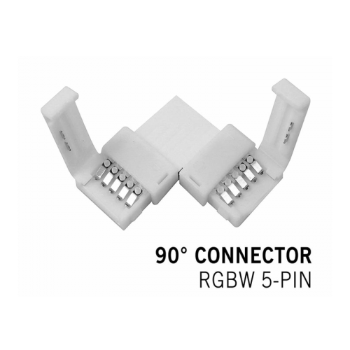 Led strip hoek connector RGBW 5PIN - 8350-led strip hoek connector rgbw 5pin