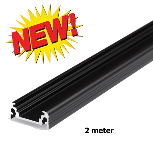 8292-profile zwart 2 meter  