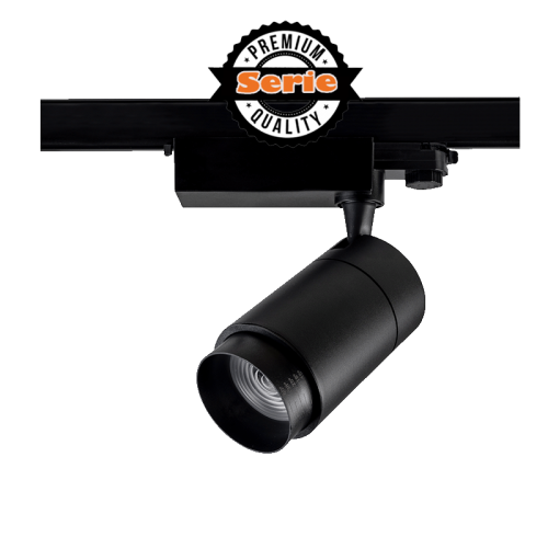 3-FASE RAILSPOT SWINKY ZOOMABLE 30W ZWART - 7514-sll-verstelbare lens 30w