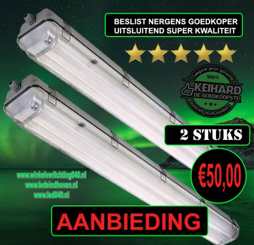 LED BAK 150 cm WATERPROOF met 2 LED Buizen - 7773-led arm-waterproof aanbieding