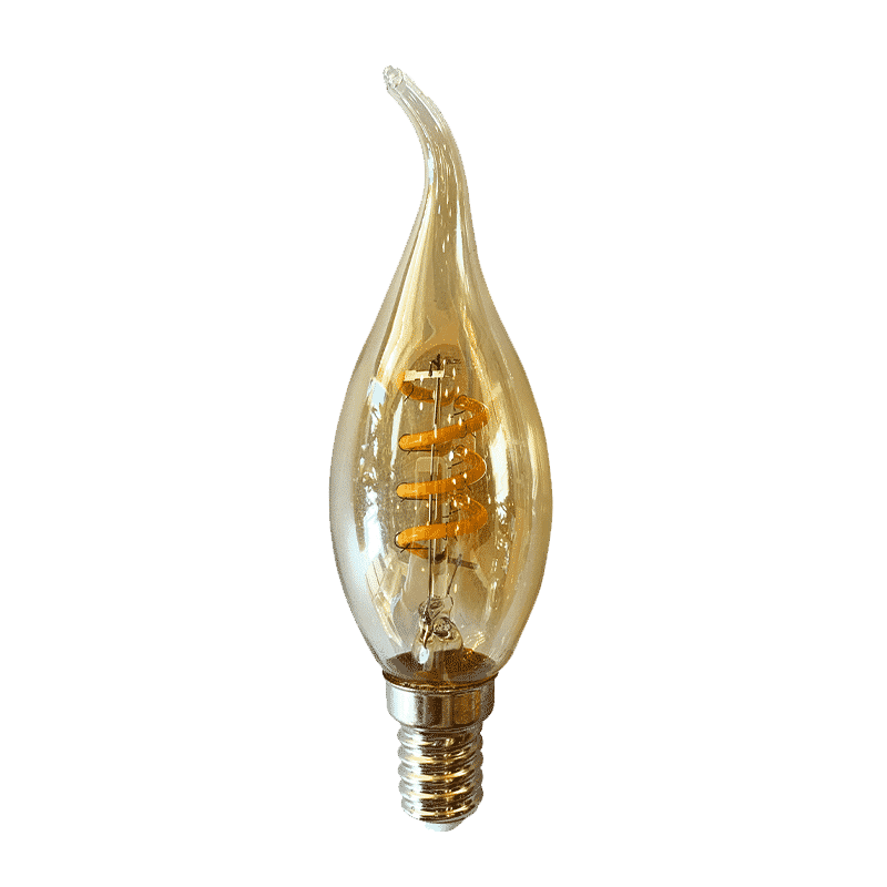 LED FILAMENT E14 KAARS TIP DIMBAAR AMBER 4W - 6504-sll e14 filement swinckels