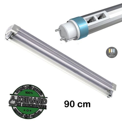 Led TL Armatuur T8 Compleet 90cm  ENKEL  - 7797-aramatuur incl led buis 160l/m 