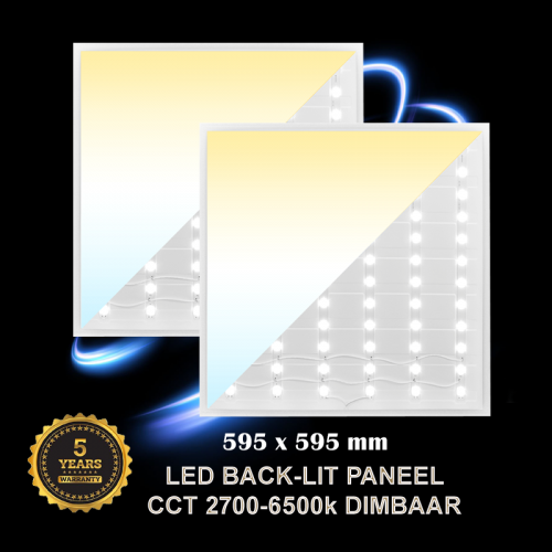 BACK-LIT LED PANEEL | ELTON | 60x60CM | CCT 2700-6500K | DIMBAAR | 40W - 5019-back-lit-cct 2700-6500k